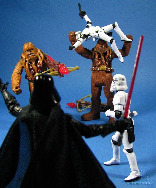 Darth Vader , (2) Stormtroopers, (2) Wookie Soldiers- Star Wars (Attack on Kashyyyk) - Hasbro (Star Wars) action figure collectible [Barcode 653569323600] - Main Image 3