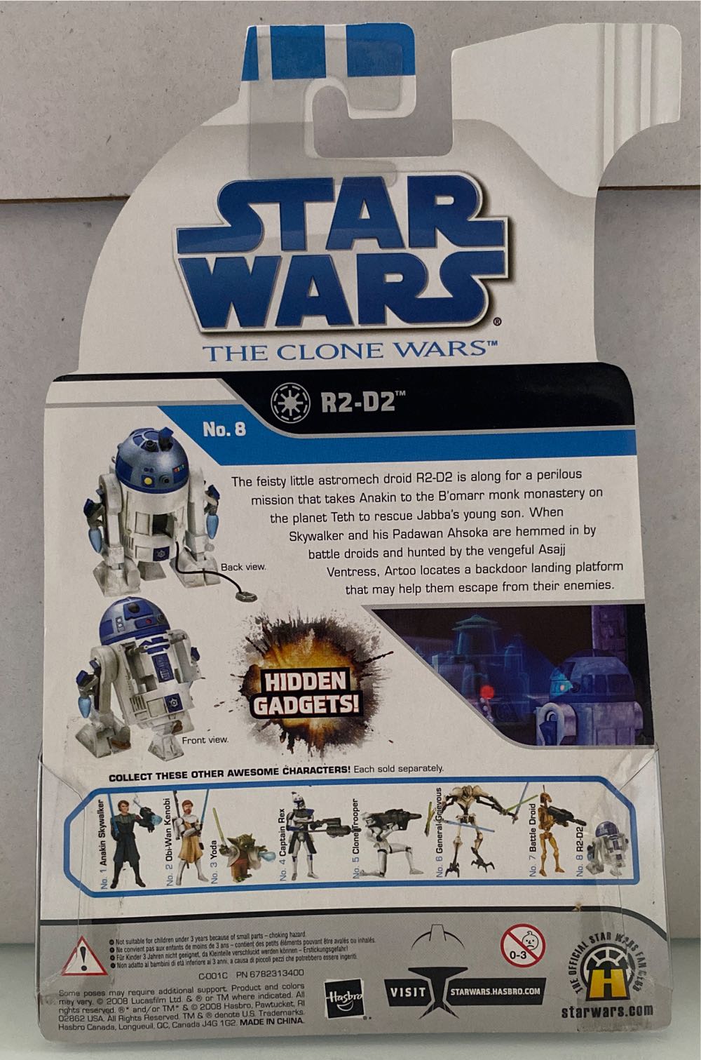 R2-D2 (Hidden Gadgets) - Hasbro (The Clone Wars) action figure collectible [Barcode 653569325901] - Main Image 3