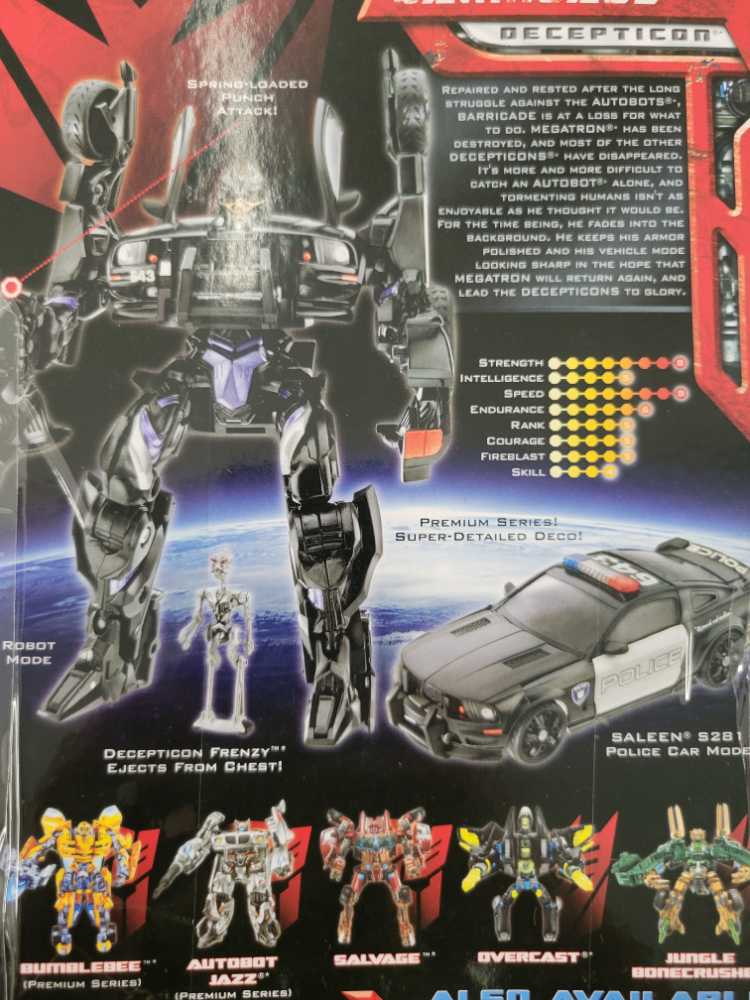 Barricade With Frenzy Premium 3rd Robot Mode - Hasbro (Movie) action figure collectible [Barcode 653569329640] - Main Image 4