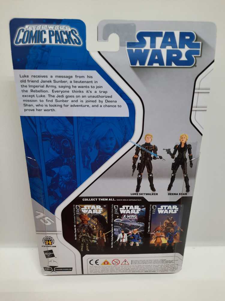 Luke Skywalker & Deena Shan  (Star Wars: Comic Packs) action figure collectible [Barcode 653569330745] - Main Image 2