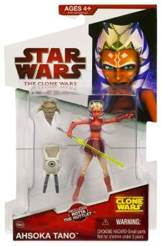 Ahsoka Tano with Rotta the Huttlet - Hasbro (Star Wars: Clone Wars: 3”) action figure collectible [Barcode 653569332138] - Main Image 2