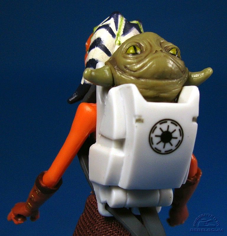 Ahsoka Tano with Rotta the Huttlet - Hasbro (Star Wars: Clone Wars: 3”) action figure collectible [Barcode 653569332138] - Main Image 3