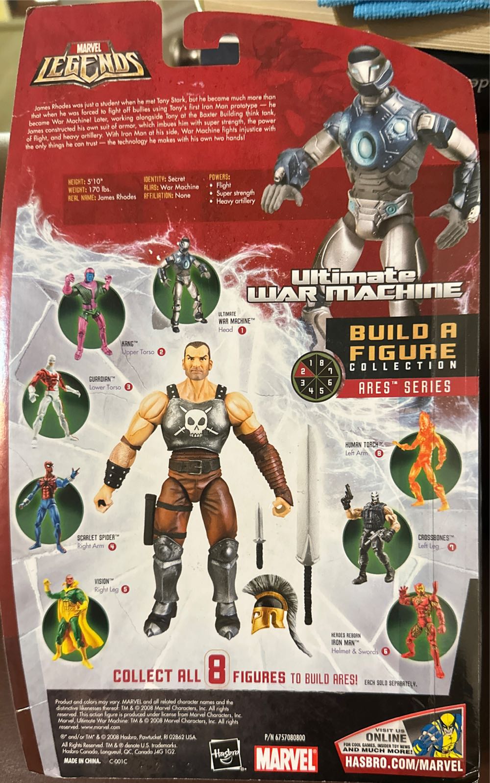 Marvel Legends: Ultimate War Machine - Hasbro (Marvel Legends - Ares Series) action figure collectible [Barcode 653569333357] - Main Image 4