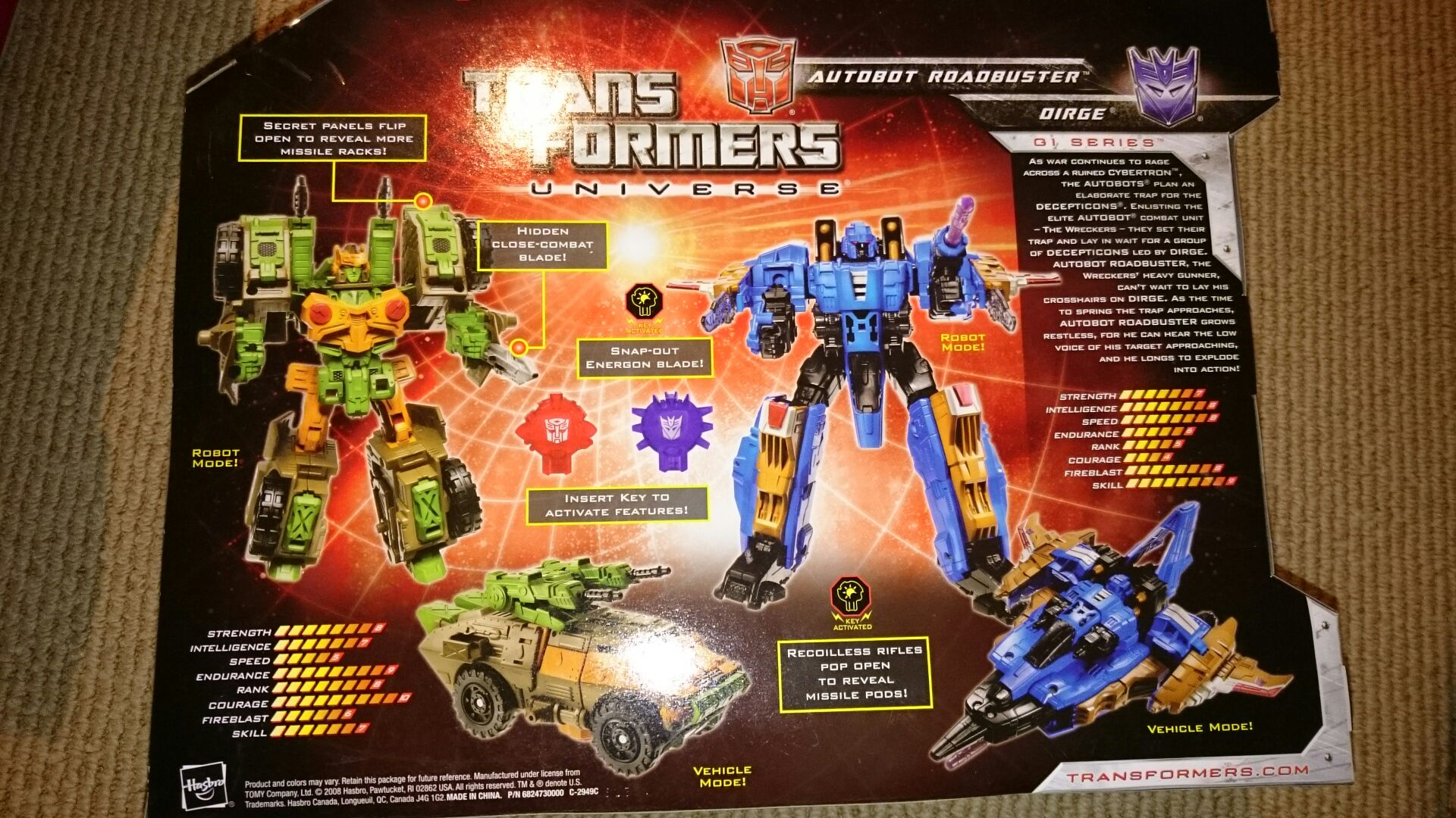 Roadbuster and Dirge - Hasbro (Transformers Universe) action figure collectible [Barcode 653569339755] - Main Image 2