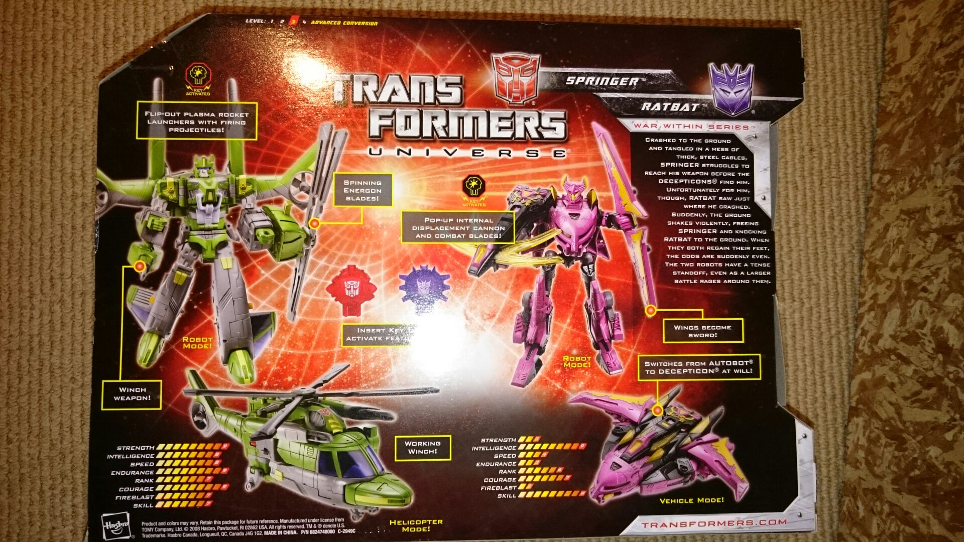 Springer and Ratbat - Hasbro (Transformers Universe) action figure collectible [Barcode 653569339762] - Main Image 2