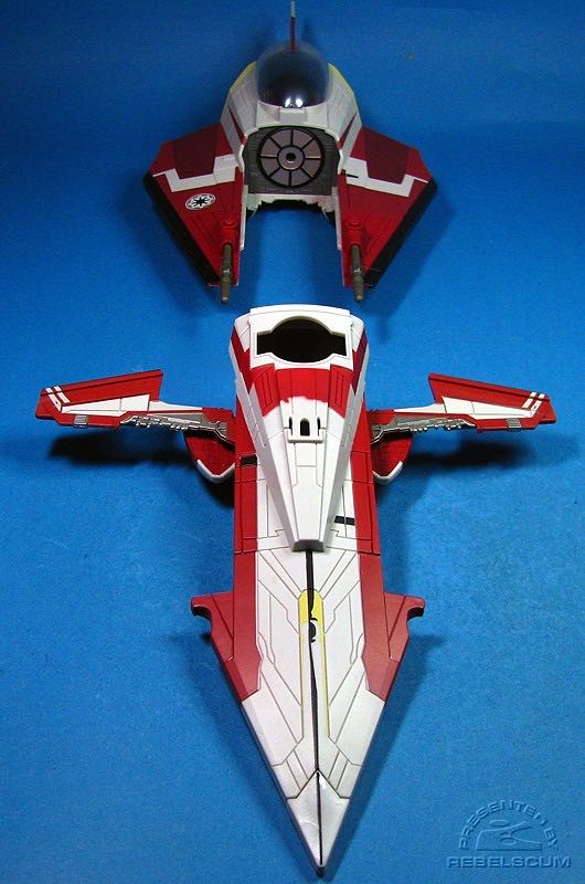 Obi-Wan Kenobi’s Delta Starfighter - Hasbro (Star Wars Clone Wars Vehicles) action figure collectible [Barcode 653569339939] - Main Image 4