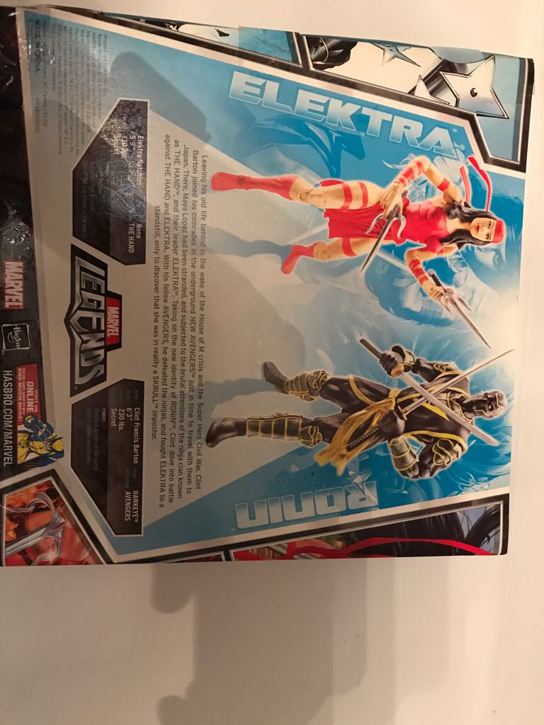 Electra & Ronin - Hasbro (Marvel Legends - Boxed Set) action figure collectible [Barcode 653569340454] - Main Image 2