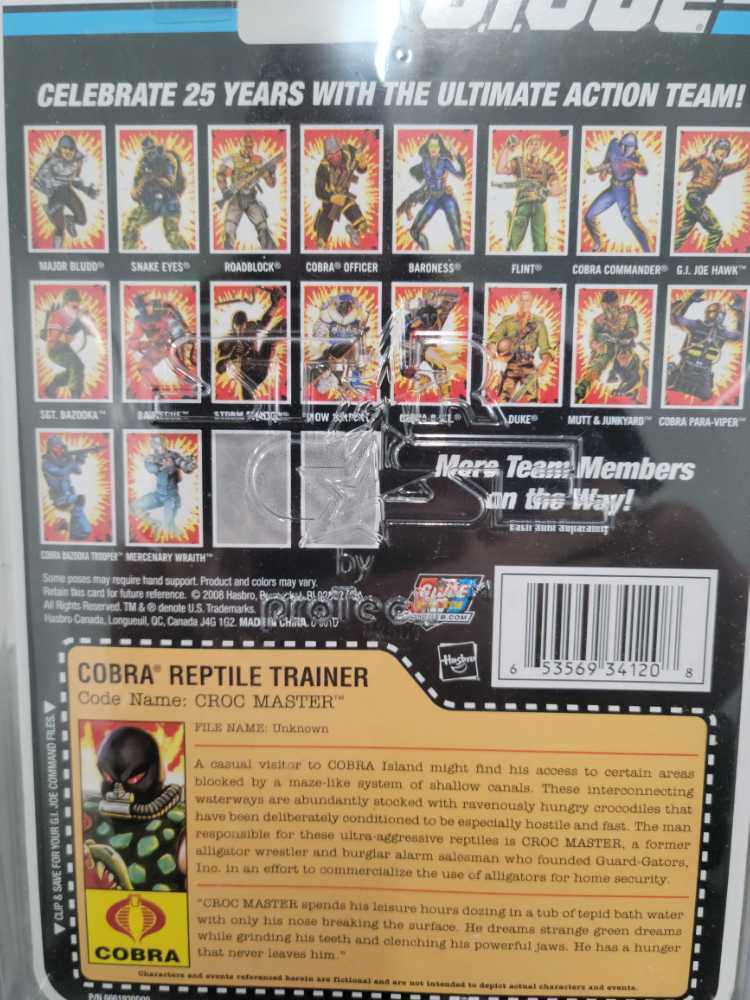 Croc Master - Hasbro (G.I. Joe 25th Anniversary) action figure collectible [Barcode 653569341208] - Main Image 4