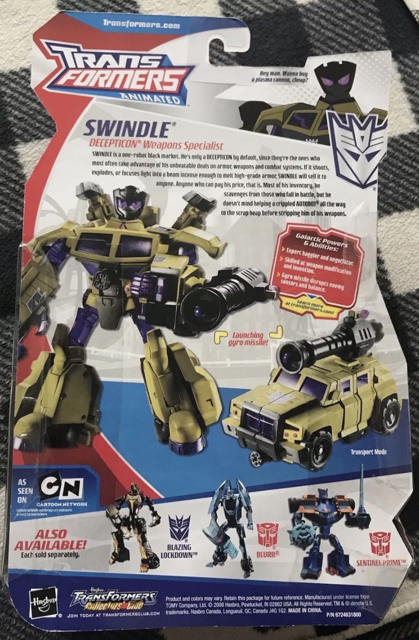 Swindle - Hasbro (Transformers Animated) action figure collectible [Barcode 653569341956] - Main Image 2