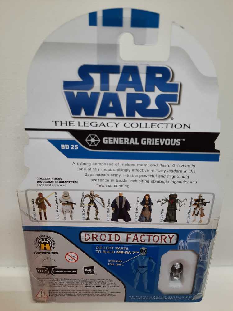 General Grievous - Hasbro (Droid Factory) action figure collectible [Barcode 653569342182] - Main Image 2
