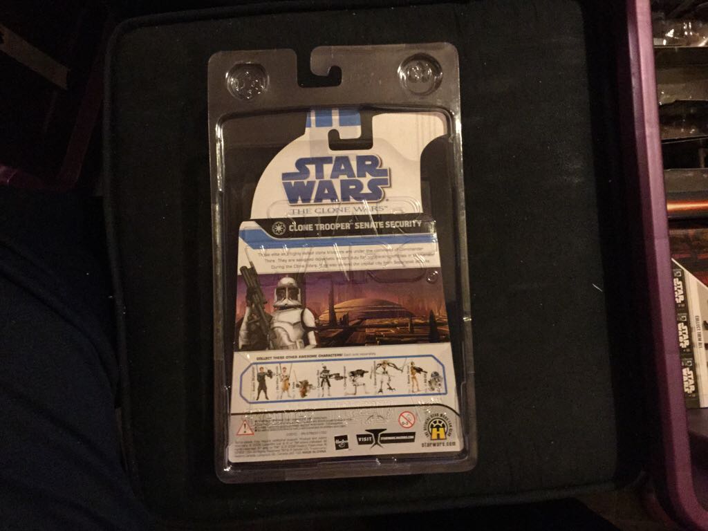 Star Wars Hasbro Comic Con Exclusive Clone Trooper Senate Security - Hasbro (The Clone Wars) action figure collectible [Barcode 653569346241] - Main Image 2