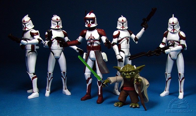 CW1 Battle Pack Yoda & Coruscant Guard - Hasbro (The Clone Wars) action figure collectible [Barcode 653569350163] - Main Image 3