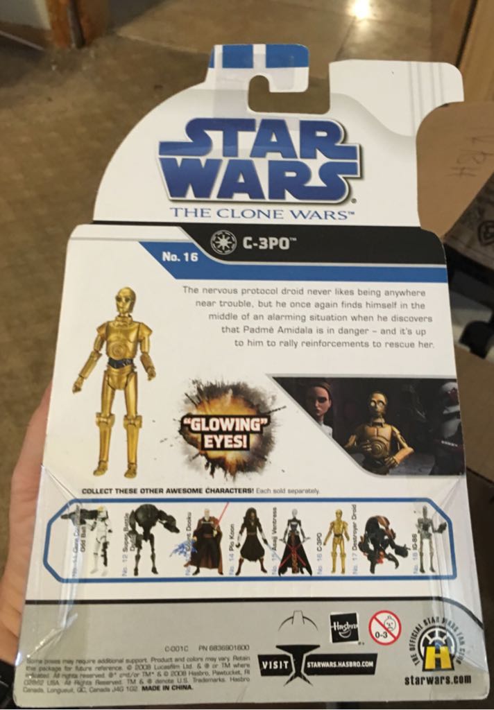 C-3PO - Hasbro (The Clone Wars (2008 - 2009)) action figure collectible [Barcode 653569350507] - Main Image 2