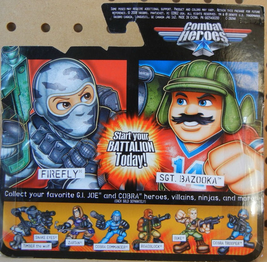 G.I. Joe Combat Heroes- FIREFLY & SGT. Bazooka  action figure collectible [Barcode 653569351665] - Main Image 3