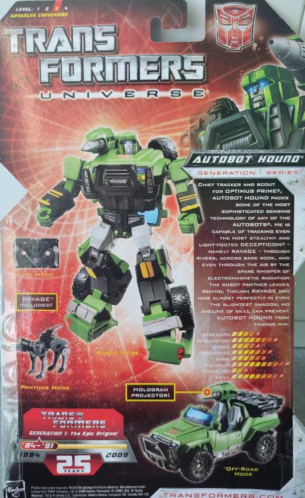 Hound With Ravage Carded - Hasbro (Transformers Universe) action figure collectible [Barcode 653569354536] - Main Image 3