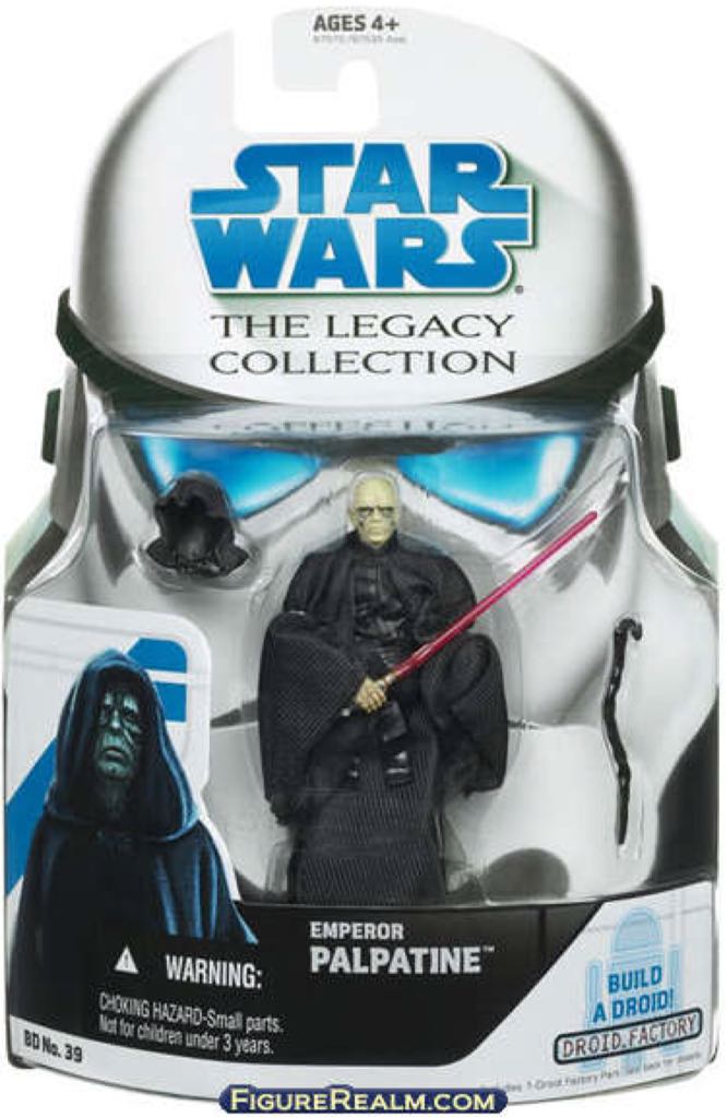 Emperor Palpatine - Hasbro (Star Wars: Legacy: Droid Factory: 3”) action figure collectible [Barcode 653569354901] - Main Image 2