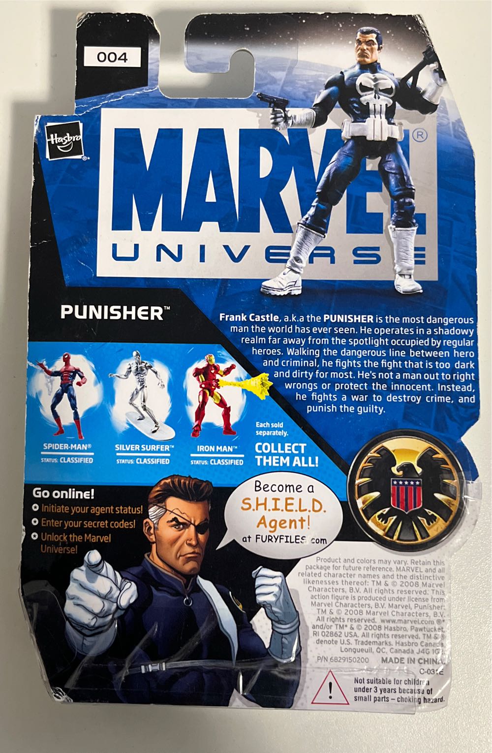 Punisher (White Gloves) - Hasbro (Marvel Universe) action figure collectible [Barcode 653569355687] - Main Image 2