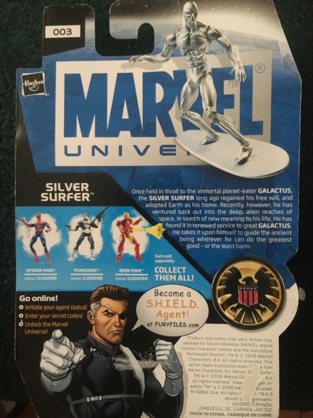 Silver Surfer - Hasbro (Marvel Universe) action figure collectible [Barcode 653569355694] - Main Image 3