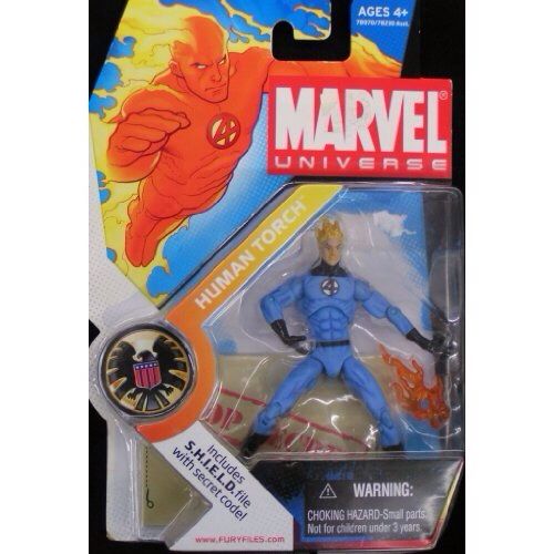Human Torch (Classic) - Hasbro (Marvel Universe) action figure collectible [Barcode 653569355748] - Main Image 2