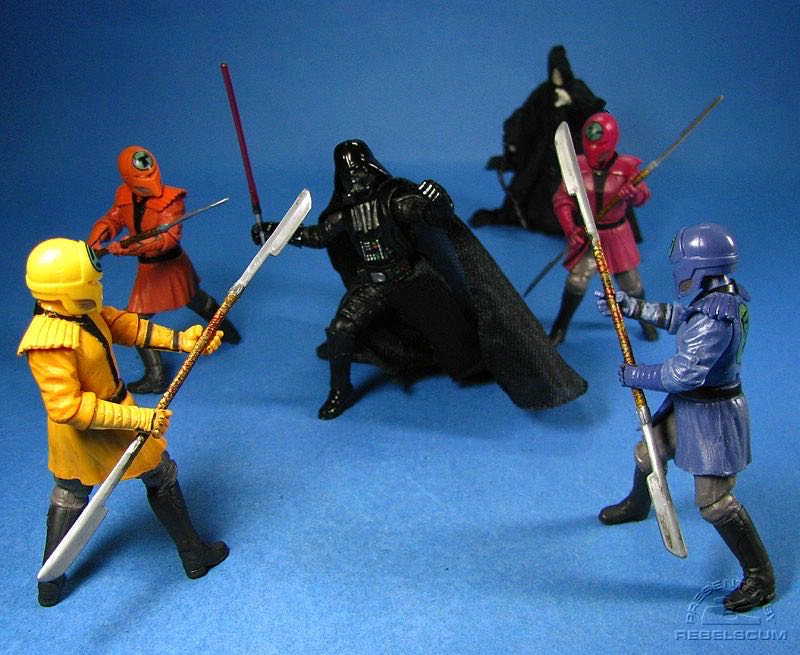 Crimson Empire 6-Pack (Kir Kanos, Lemmet Tauk, Darth Vader, Emperor Palpatine, Carnor Jax & Alum Frost) - Hasbro (Star Wars: Expanded Universe) action figure collectible [Barcode 653569358275] - Main Image 3