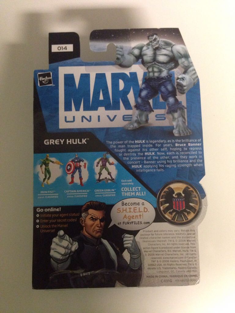 Marvel Universe Grey Hulk - Hasbro (Marvel - Universe) action figure collectible [Barcode 653569359999] - Main Image 2