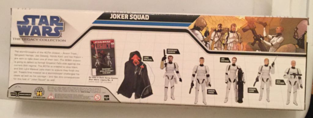 Joker Squad 6-Pack (Lord Maleval, Sergant Harkas, Anson Trask, Jes Gistang, Hondo Karr & Vax Potorr) - Hasbro (Star Wars: Expanded Universe) action figure collectible [Barcode 653569361572] - Main Image 2