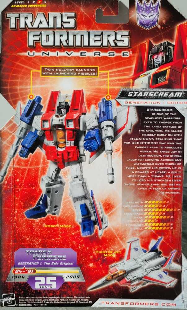 Starscream (Universe) - Hasbro (Universe 2.0) action figure collectible [Barcode 653569363309] - Main Image 3
