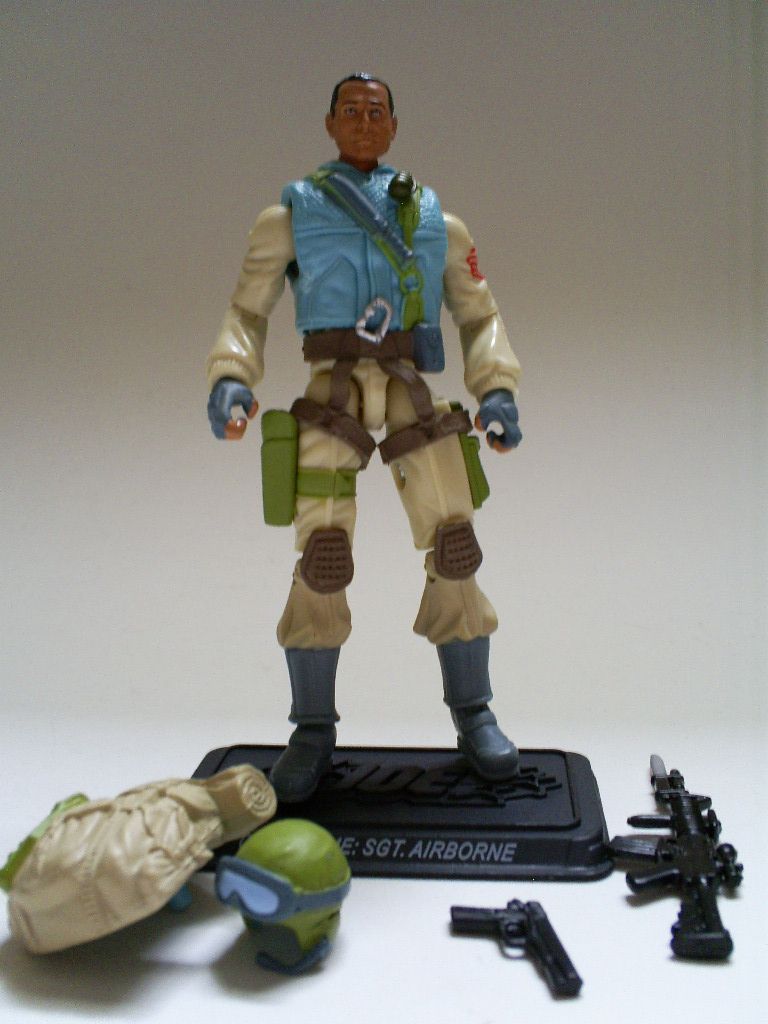 Airborne - Hasbro (G.I. Joe 3 3/4” 25th Anniversary) action figure collectible [Barcode 653569364115] - Main Image 2
