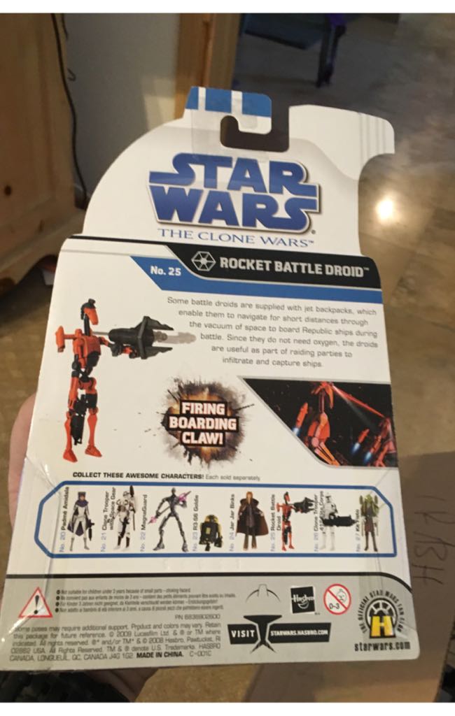 Legacy2 CW25 - Rocket Battle Droid - Hasbro (Star Wars - The Clone Wars 2008) action figure collectible [Barcode 653569371564] - Main Image 2