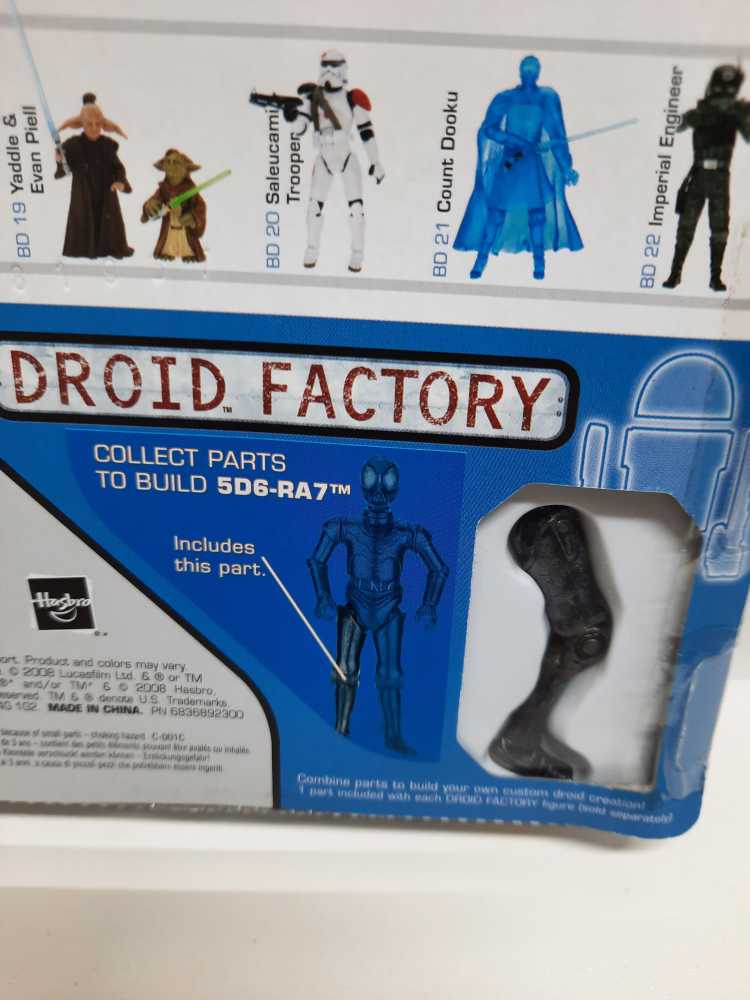 Legacy collection the Phantom Menace Yaddle & Evan Piell - Hasbro (Star Wars: Legacy: Droid Factory: 3”) action figure collectible [Barcode 653569372325] - Main Image 3