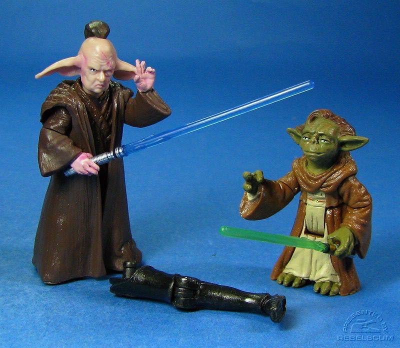 Legacy collection the Phantom Menace Yaddle & Evan Piell - Hasbro (Star Wars: Legacy: Droid Factory: 3”) action figure collectible [Barcode 653569372325] - Main Image 4