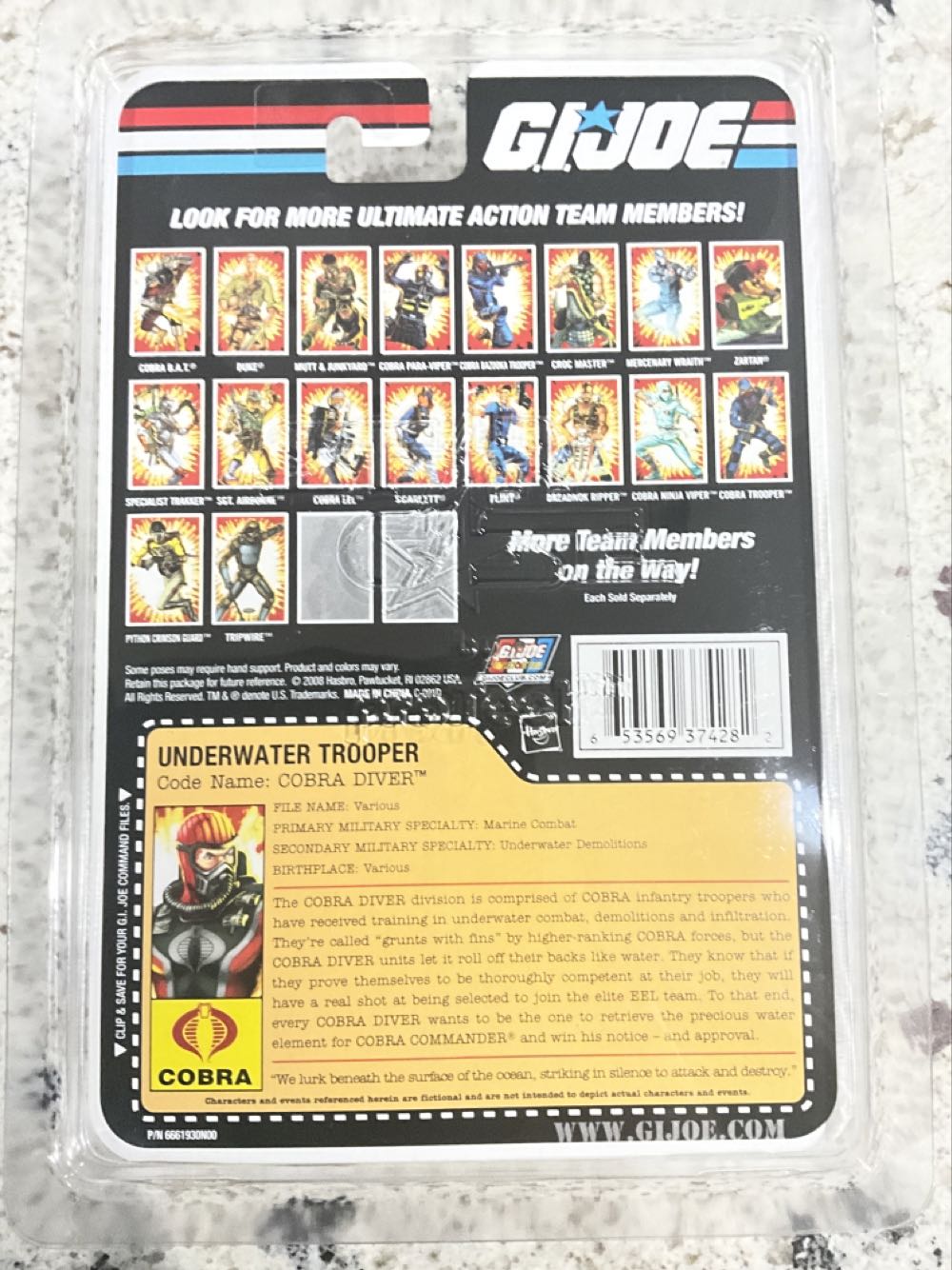 G.I. Joe 25th Anniversary: Cobra Diver - Hasbro (G.I. Joe 25th Anniversary) action figure collectible [Barcode 653569374282] - Main Image 3