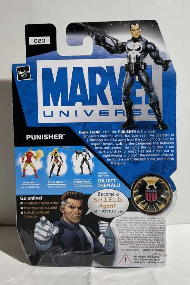 Punisher (Black Gloves) - Hasbro (Marvel Universe) action figure collectible [Barcode 653569375326] - Main Image 3