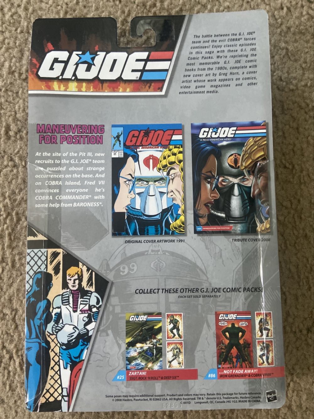 GI Joe Comic Pack #64: Cobra Commander Gung Ho - Hasbro (Xb - G.I. joe 25th Comic 2-Packs) action figure collectible [Barcode 653569376224] - Main Image 2
