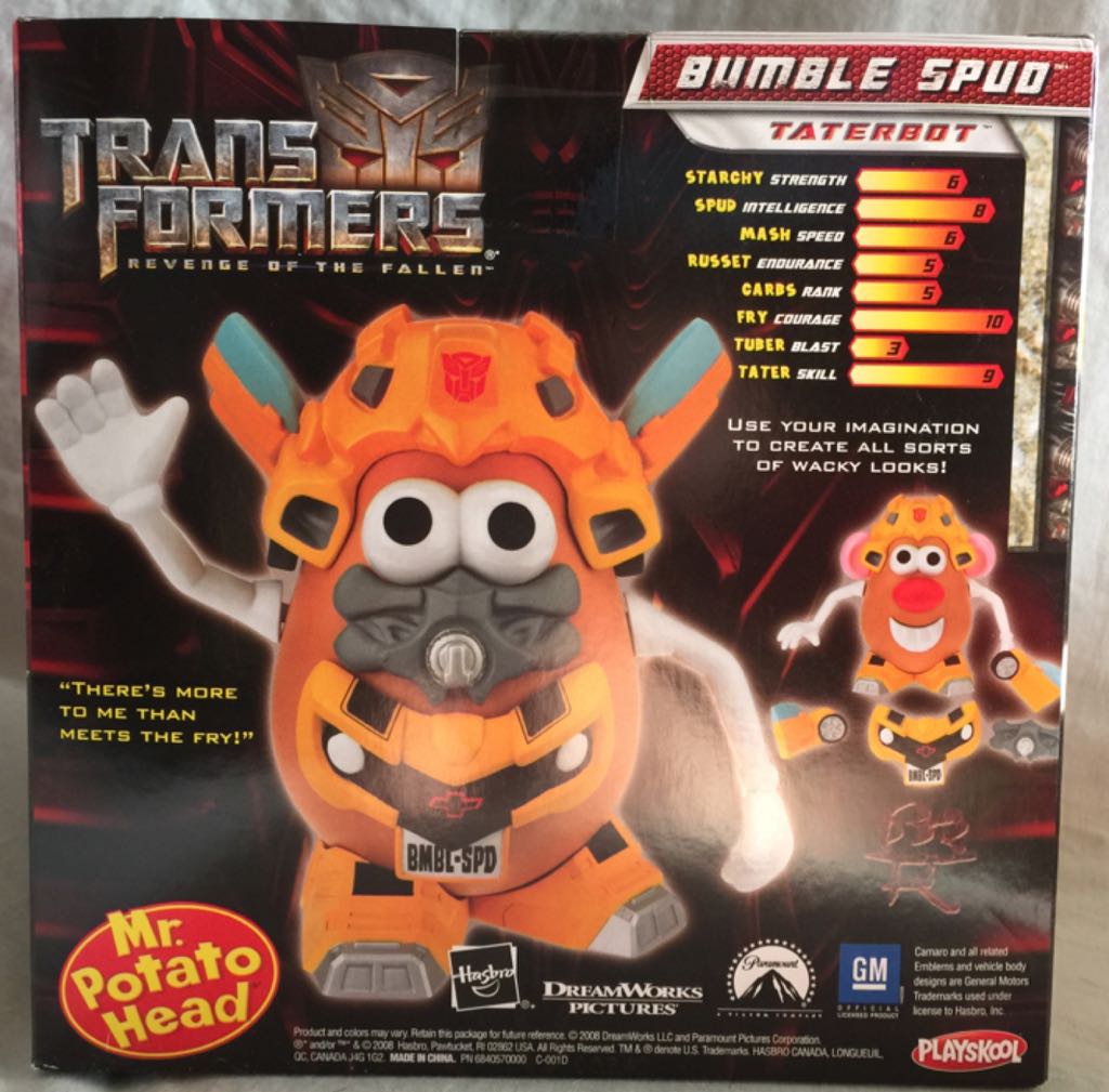 Mr. Potato Head - Playskool (Transformers) action figure collectible [Barcode 653569380191] - Main Image 2