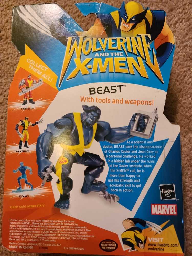 Wolverine and The X-Men Beast - Hasbro (Wolverine And The X-Men) action figure collectible [Barcode 653569381389] - Main Image 2