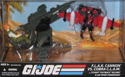 F.L.A.K. Cannon vs Cobra C.L.A.W. - Hasbro (GI Joe 25th Anniversary) action figure collectible [Barcode 653569381952] - Main Image 2