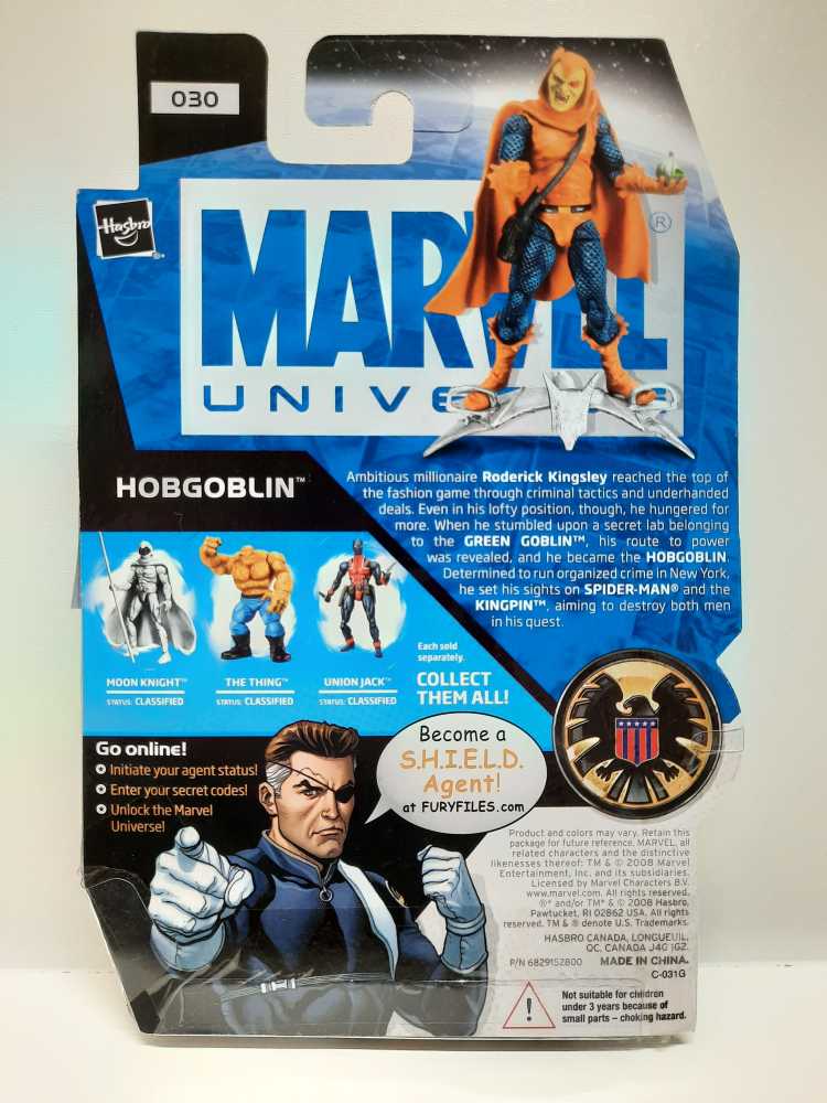 Marvel Universe Hobgoblin - Hasbro (Marvel: Universe: 3”) action figure collectible [Barcode 653569384915] - Main Image 2