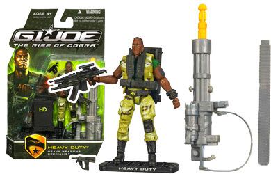 Heavy Duty (Heavy Weapons Specialist) - Hasbro (G.I. Joe: The Rise Of Cobra) action figure collectible [Barcode 653569384939] - Main Image 2