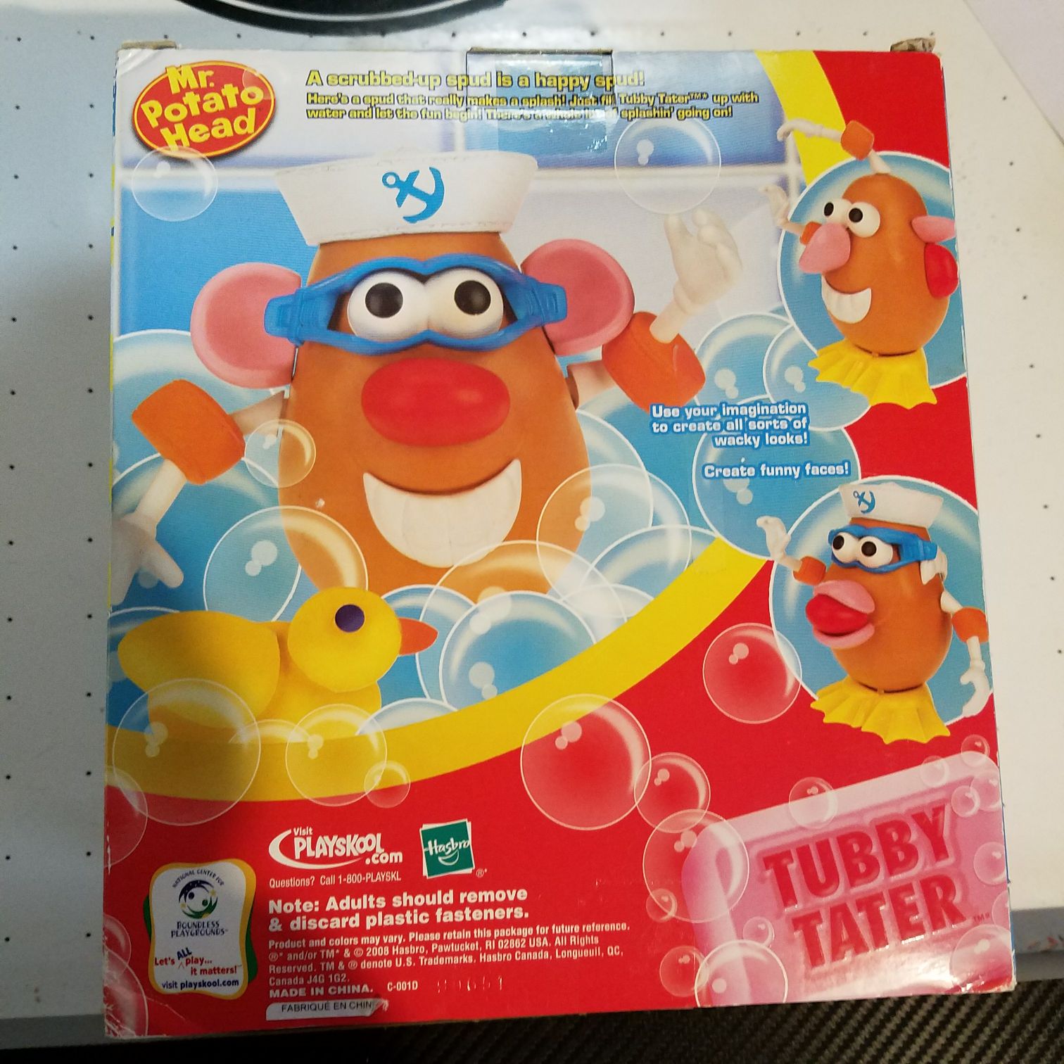 Potato Heads: TUBBY TATER - Playskool/Hasbro (Summer Adventures) action figure collectible [Barcode 653569394372] - Main Image 2