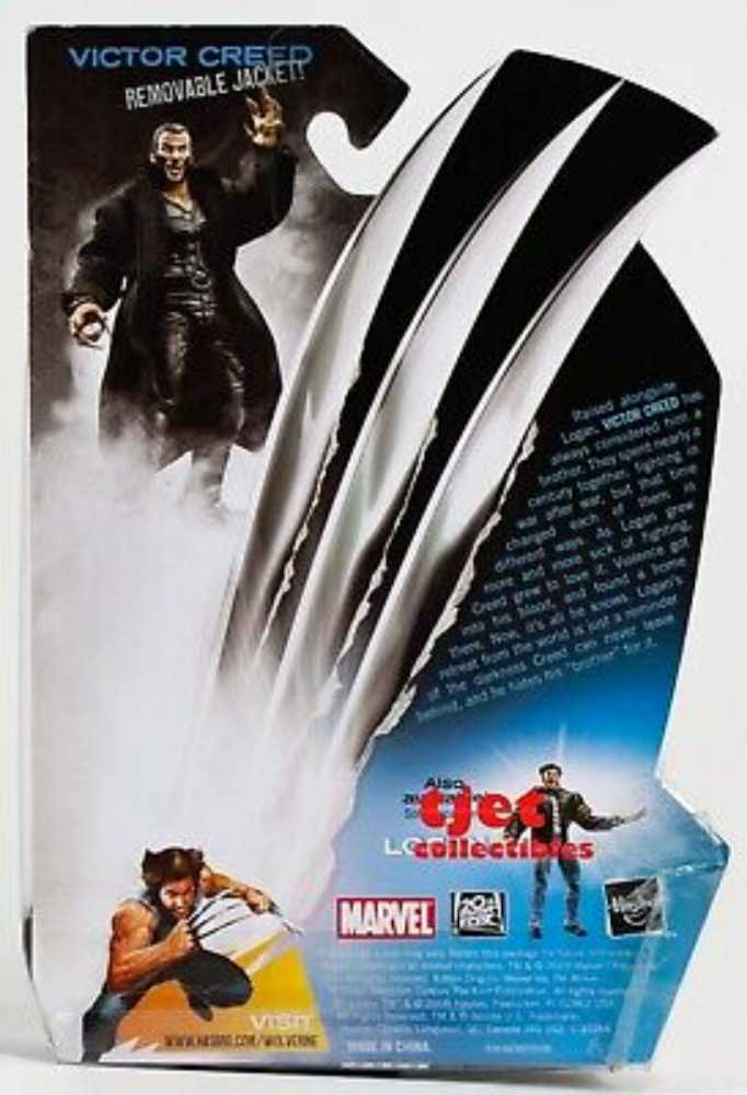 X-Men Origins Wolverine Premium Series Exclusive Action Figure Victor Creed with Removable Jacket - Hasbro (X-men Origins: Wolverine Premium Series) action figure collectible [Barcode 653569395362] - Main Image 2