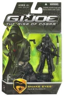 Snake Eyes (Paris Pursuit/Grey Timber) - Hasbro (G.I. Joe: The Rise Of Cobra) action figure collectible [Barcode 653569403081] - Main Image 1