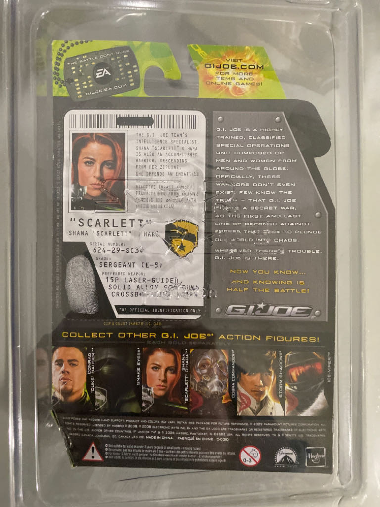 Shana “Scarlett” O’Hara - Hasbro (G.I. Joe - The Rise Of Cobra) action figure collectible [Barcode 653569403104] - Main Image 2