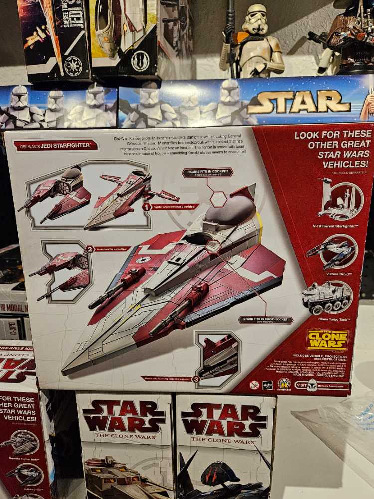 Obi-Wan’s Jedi Starfighter  (2008-2013 The Clone Wars) action figure collectible [Barcode 653569403319] - Main Image 2