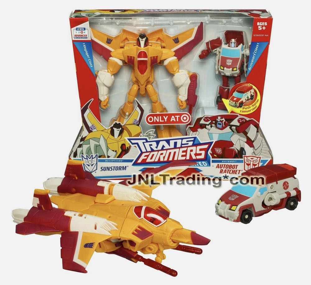 Transformers Animated Sunstorm Vs. Ratchet (TFA) - Hasbro (Transformers Animated Voyagers) action figure collectible [Barcode 653569405313] - Main Image 4