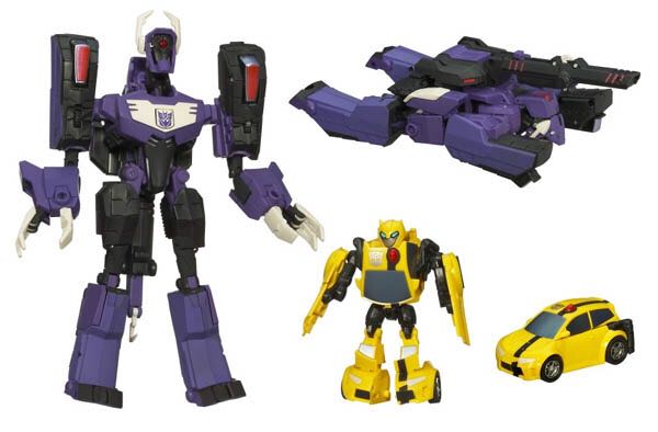 Transformers Animated 2-Pack Shockwave Vs Bumblebee - Hasbro (Transformers Animated) action figure collectible [Barcode 653569405320] - Main Image 2