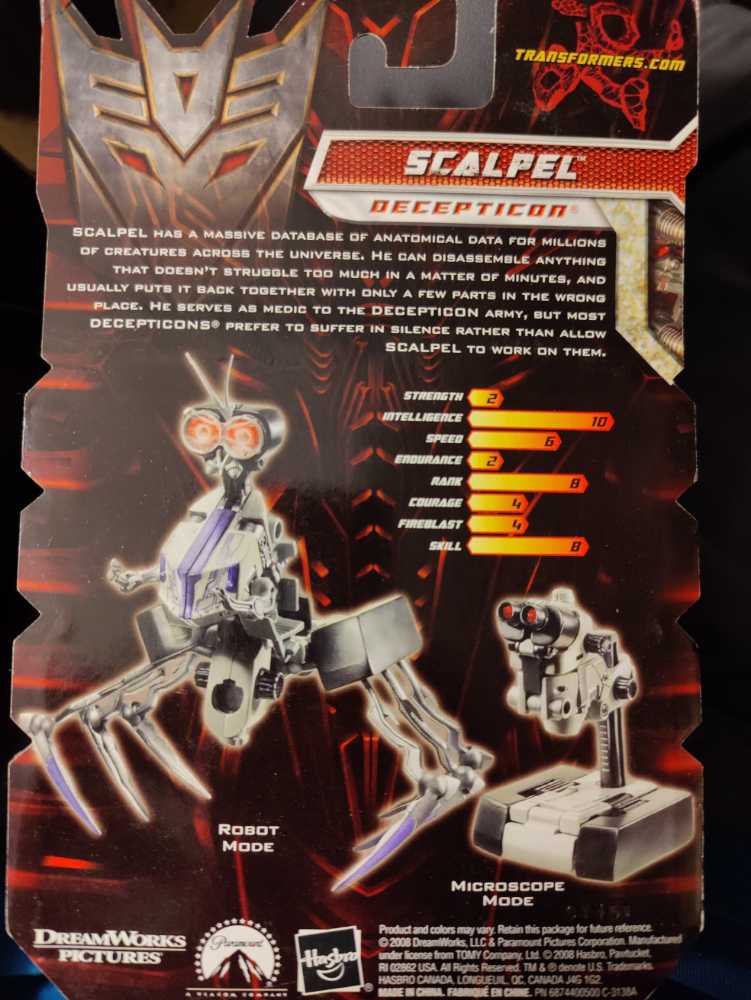 Scalpel - Decepticon - Hasbro (Transformers Revenge Of The Fallen) action figure collectible [Barcode 653569406167] - Main Image 4