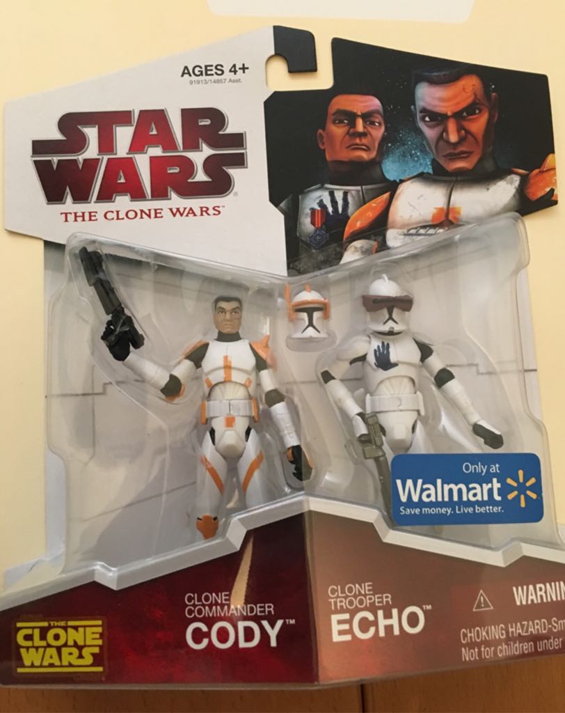 Legacy 2 Pack - Commander Cody & Clone Trooper Echo - Hasbro (The Clone Wars) action figure collectible [Barcode 653569406778] - Main Image 1