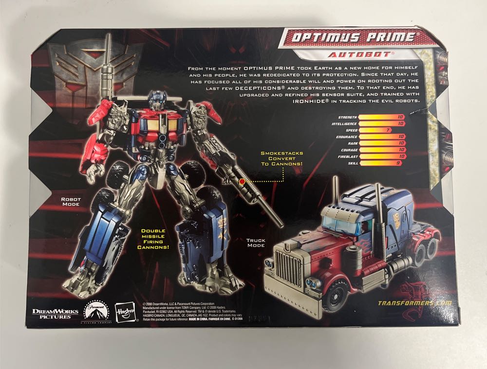 Optimus Prime - Hasbro (Transformers: Revenge Of The Fallen) action figure collectible [Barcode 653569409045] - Main Image 2