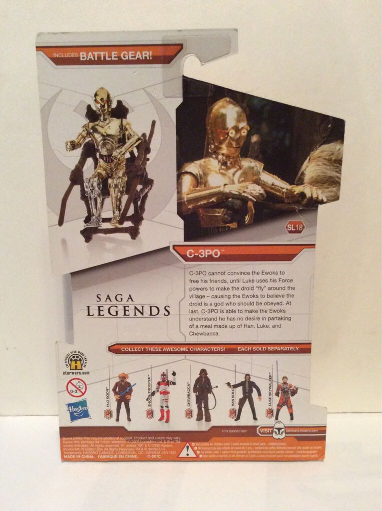 C-3PO Saga Legends  (The Legacy Collection) action figure collectible [Barcode 653569414803] - Main Image 2